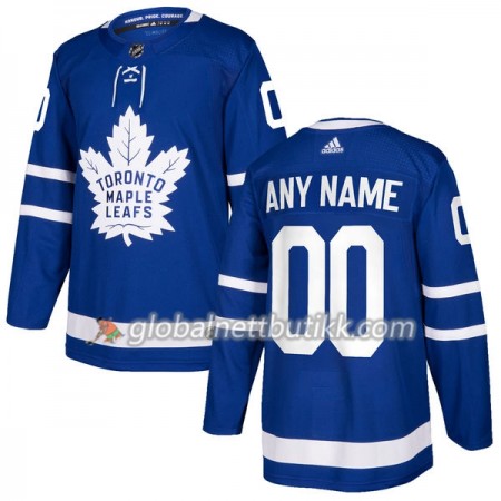 Toronto Maple Leafs Hockeydrakt Custom 2017-2018 Blå Adidas Authentic - Herre